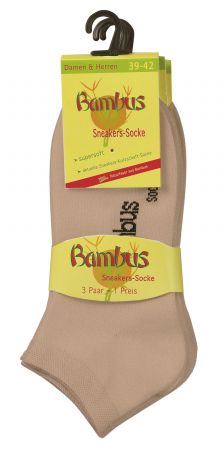 2169 | Bambus Sneakers Socken beige