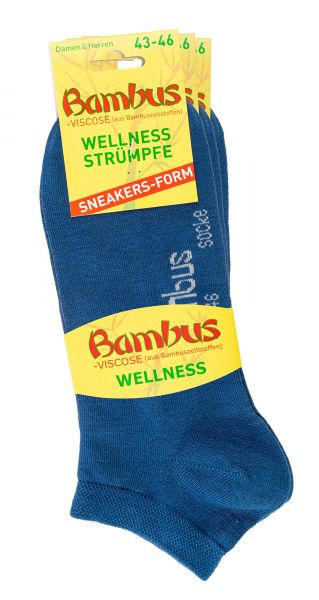 2169 | Bambus Sneakers Socken jeans 3 Paar Sparpack