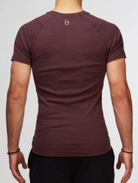 JZ0011 | james & zoe T-Shirt V-Neck – Burgund