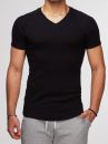 JZ00010 | james & zoe T-Shirt V-Neck – Schwarz